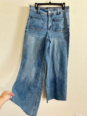 Oat New York Light Blue Wide Leg Jeans new out tags size 8   / 29